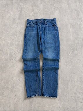 G-Star Raw 3D Straight Leg Jeans 32x30 Light Wash Denim Y2K